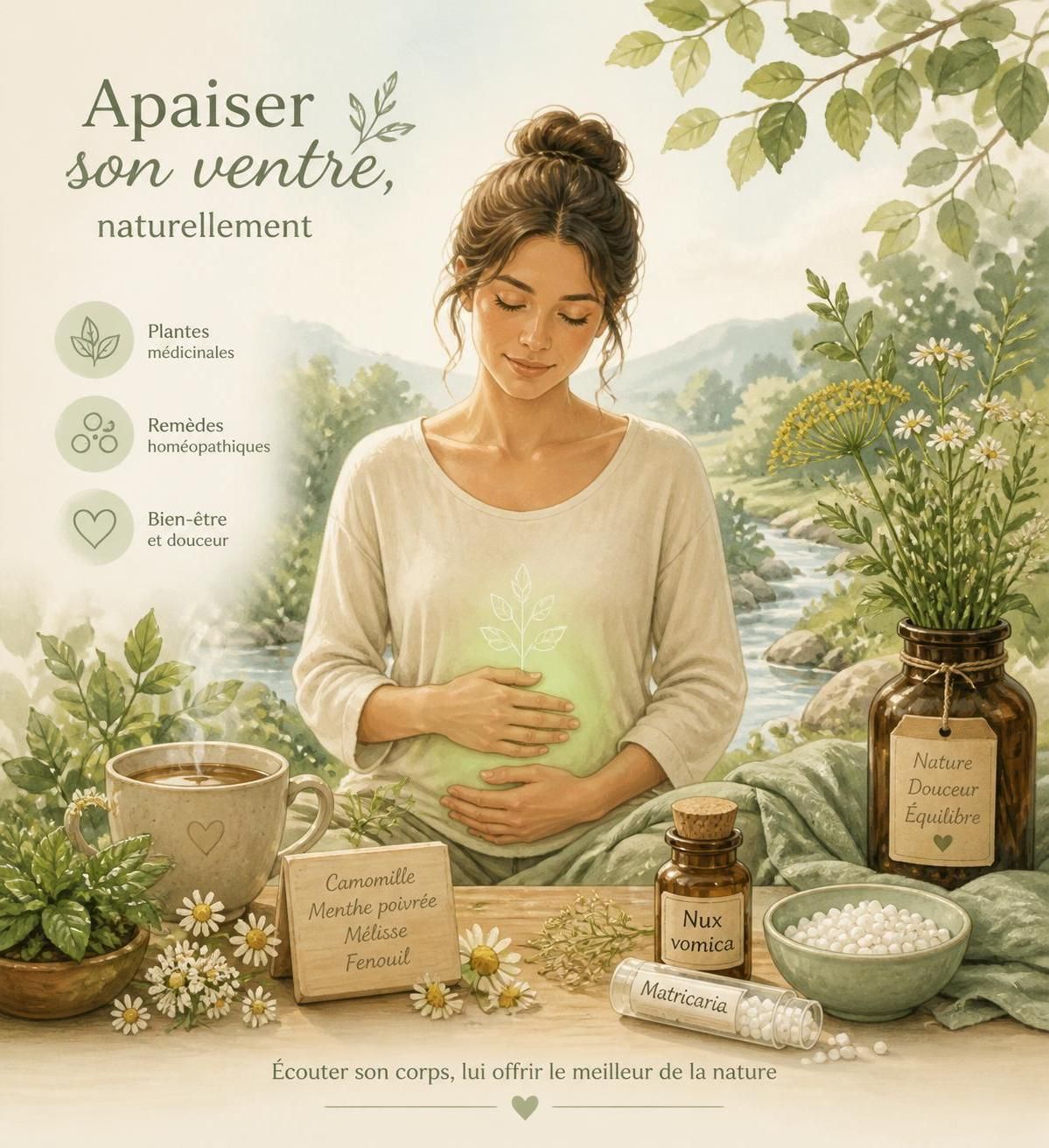 découvrez comment soulager les troubles digestifs grâce à l'homéopathie et des remèdes naturels efficaces pour apaiser votre ventre en douceur.