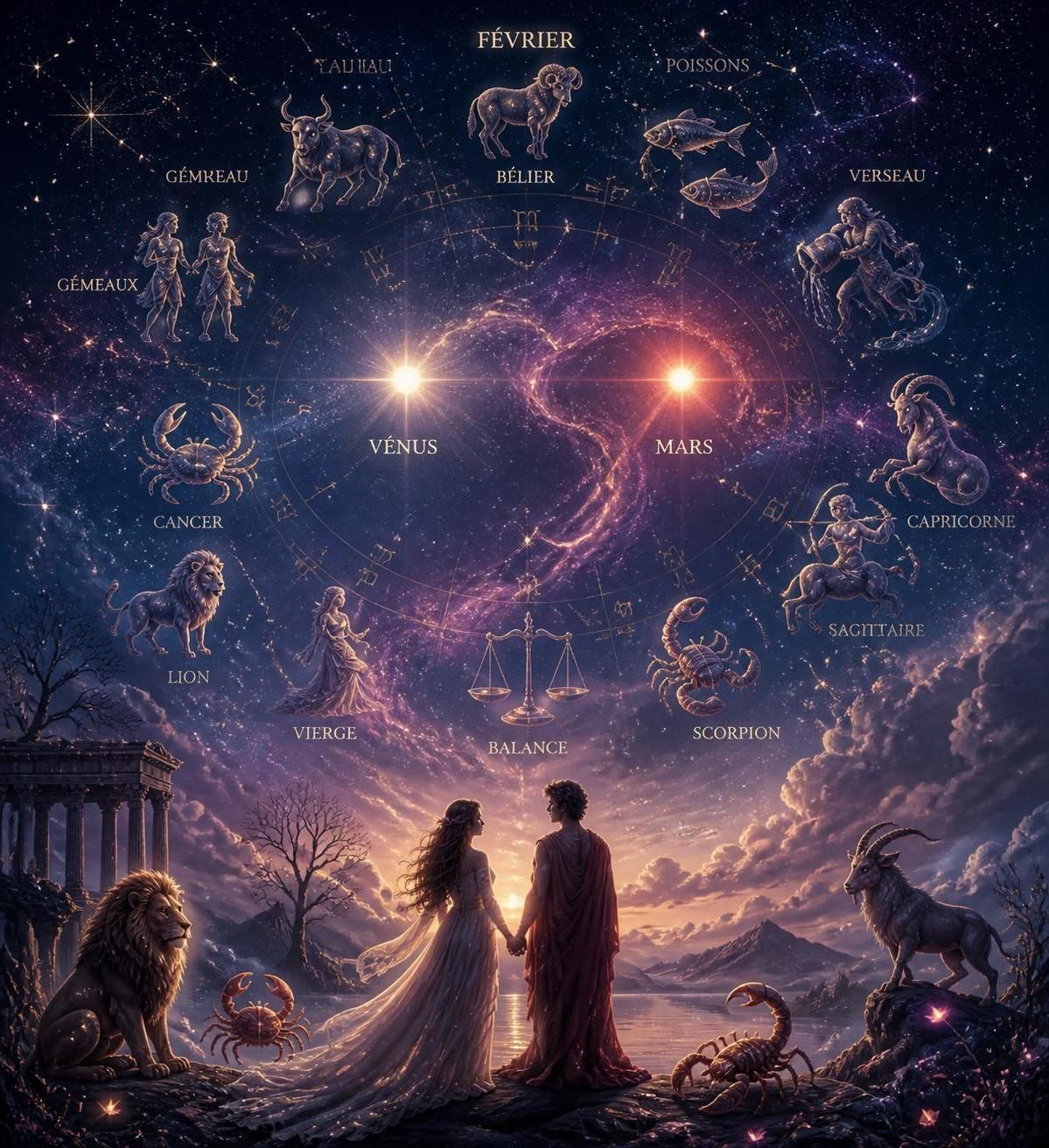 découvrez votre horoscope de février 2025 et les surprises que les astres vous réservent ce mois-ci. prédictions précises pour chaque signe du zodiaque.