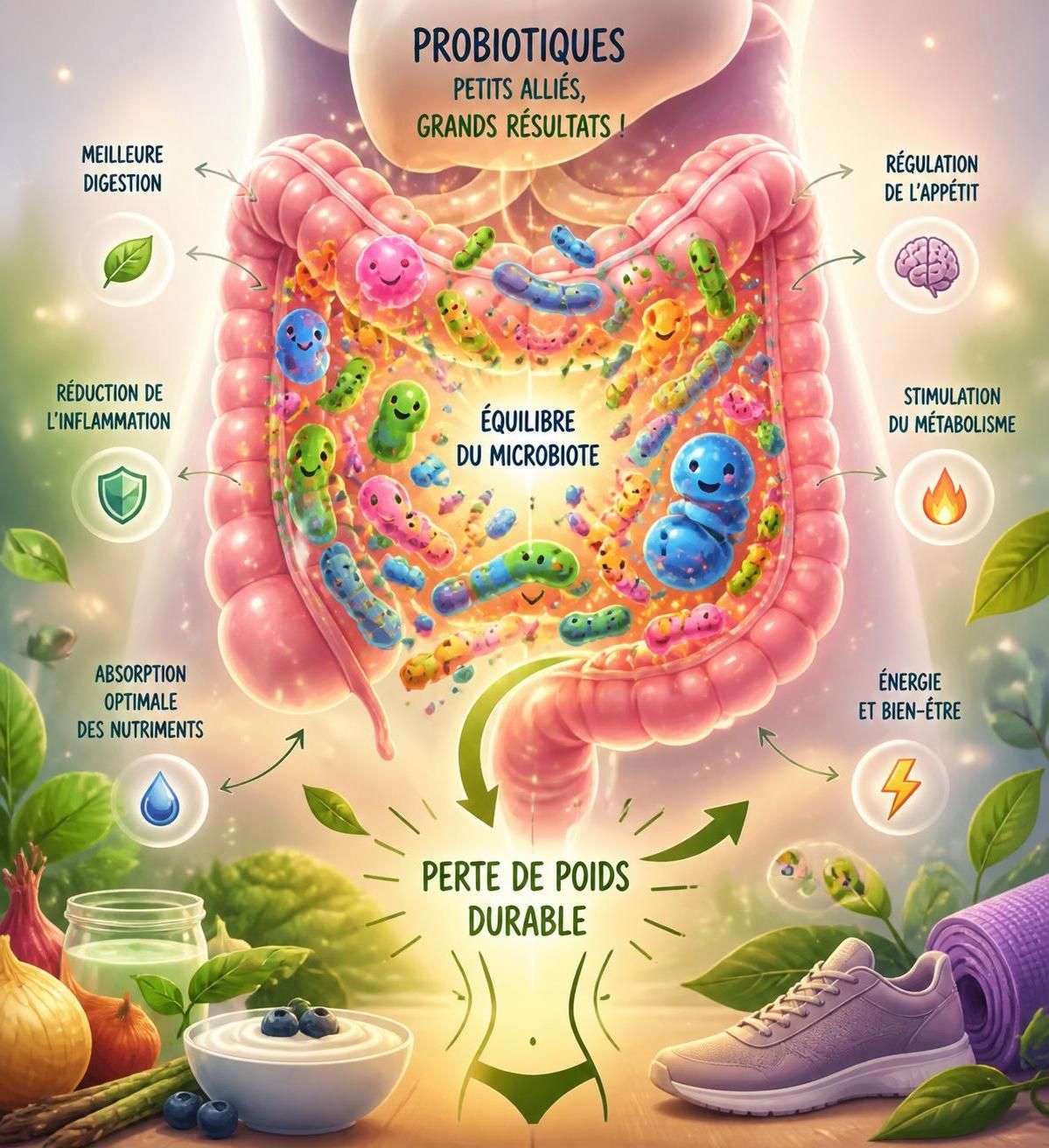 découvrez les effets réels des probiotiques sur la perte de poids et comment ils peuvent vous aider à maigrir de manière naturelle et efficace.