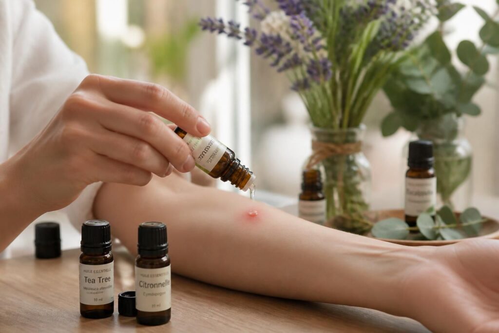 découvrez quel remède naturel à base d'huile essentielle peut soulager rapidement les piqûres de moustique et apaiser les démangeaisons efficacement.