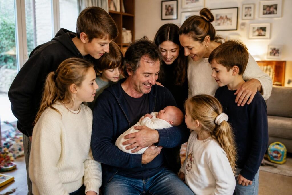 jean-luc reichmann devient papa pour la 7ème fois, une heureuse surprise qui apporte une nouvelle joie à sa famille déjà comblée.