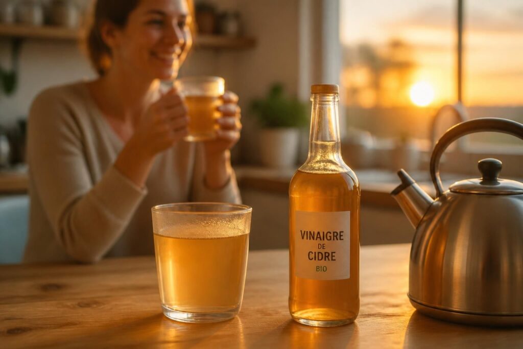découvrez comment l'association du vinaigre de cidre et de l'eau chaude le soir peut aider à la perte de poids, ses bienfaits, et les précautions à prendre.