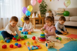 découvrez des jeux d'intérieur adaptés aux enfants de 2 à 3 ans, parfaits pour la maison et les anniversaires, favorisant le développement et le plaisir en toute sécurité.